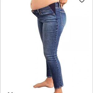 Hatch Under the Bump Slim Maternity Jean Medium Wash Size 27